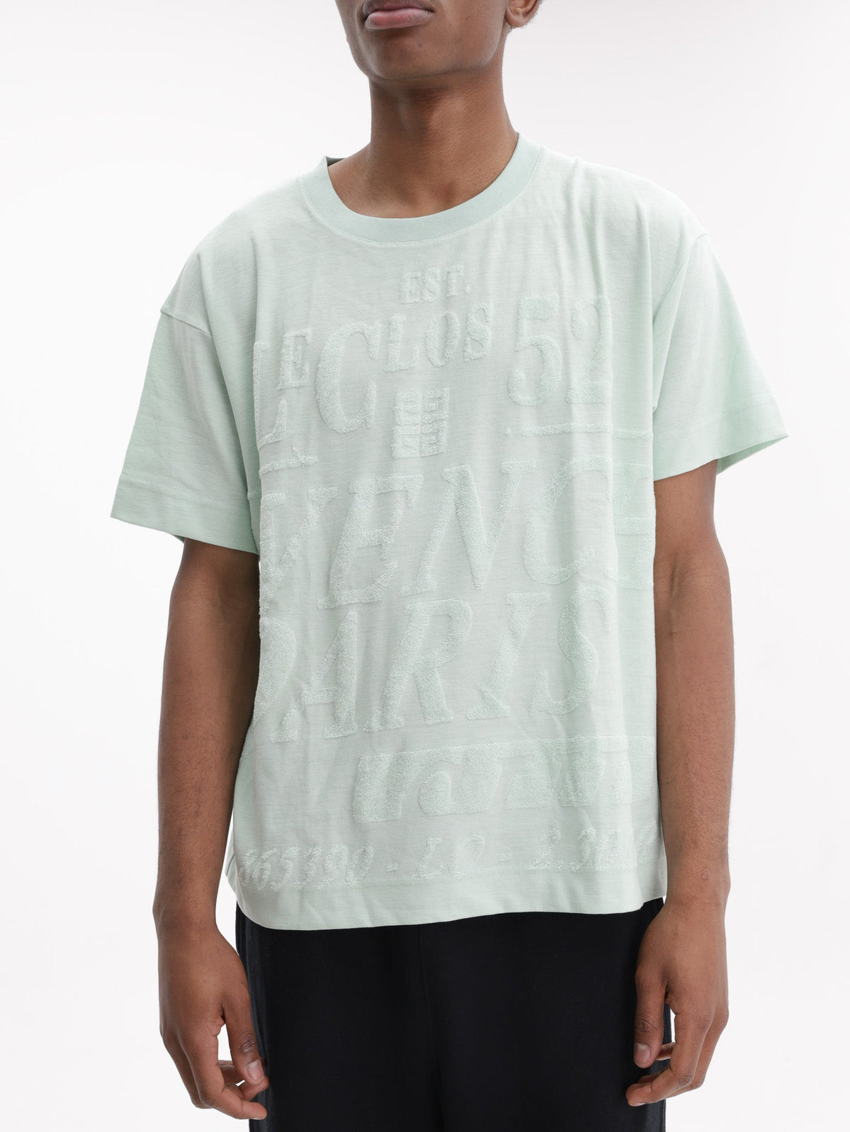 Givenchy Crew Slim Fit Le Clos 52 Logo Mint