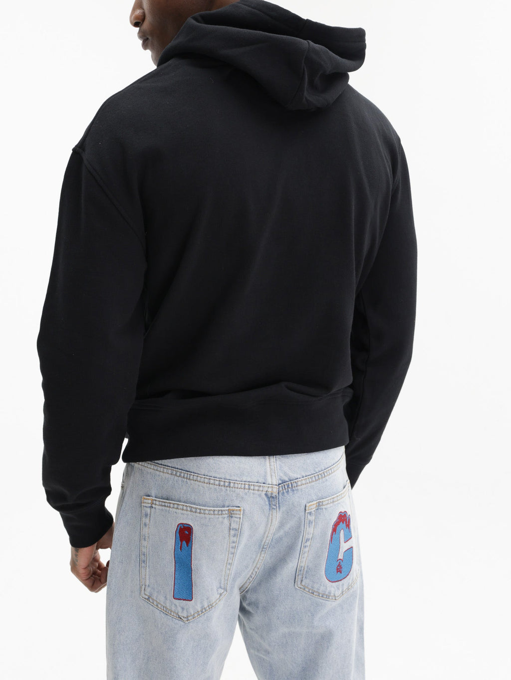 Ice-cream Hoodie Iced Out Dog Popover Black