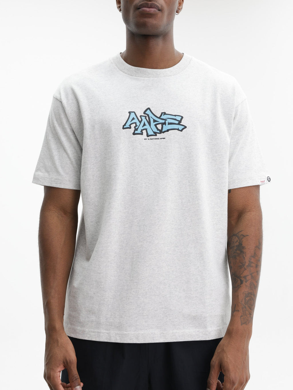 Aape T-Shirt Logo Heather White