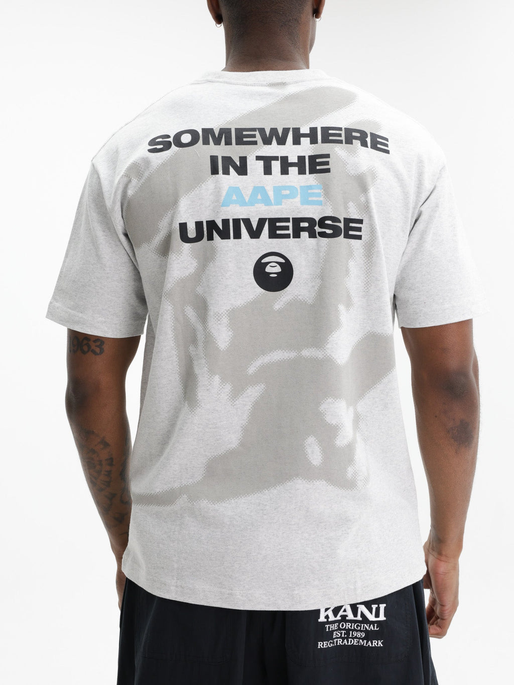 Aape T-Shirt Logo Heather White