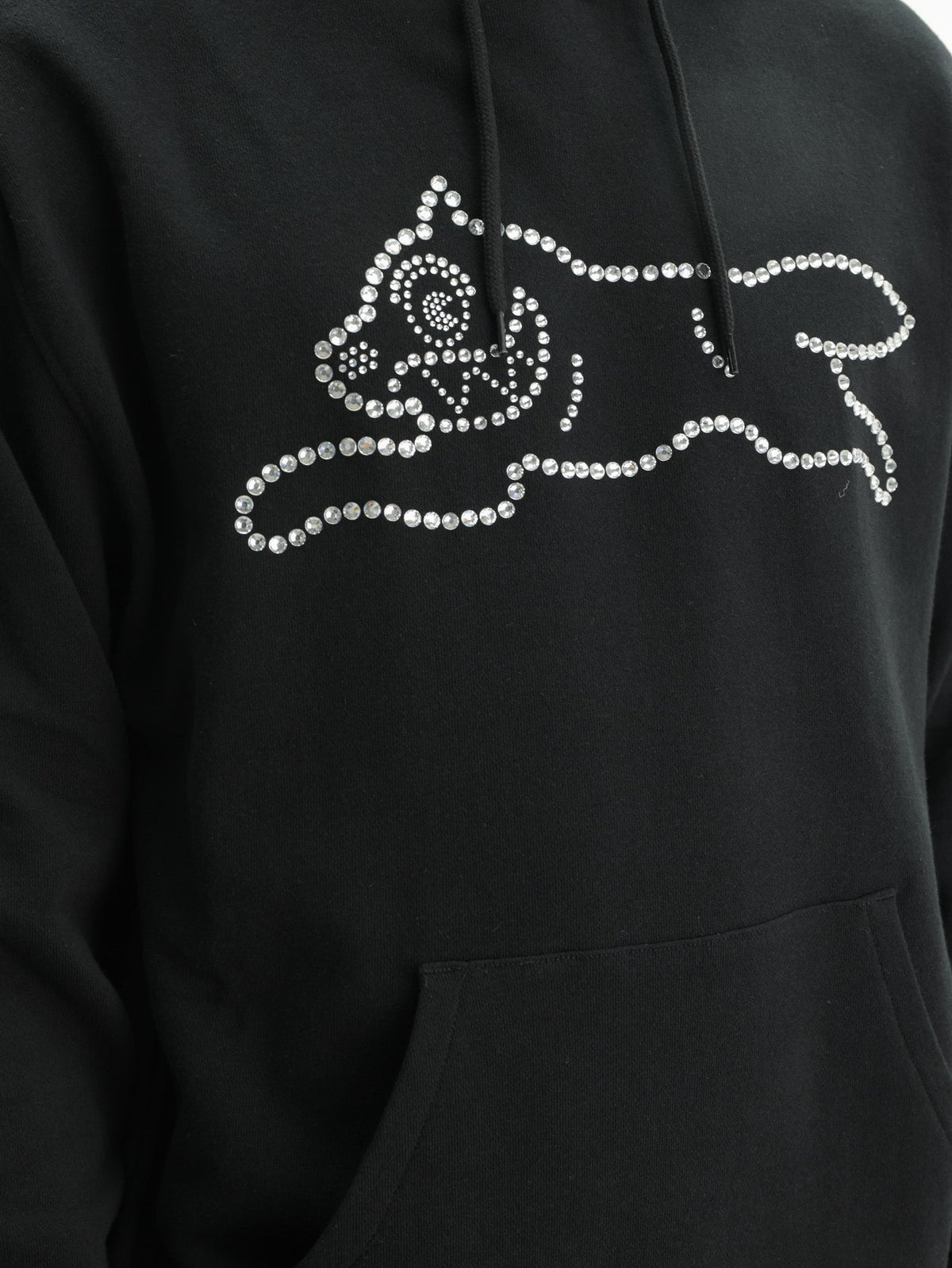 Ice-cream Hoodie Crystal Dog Black