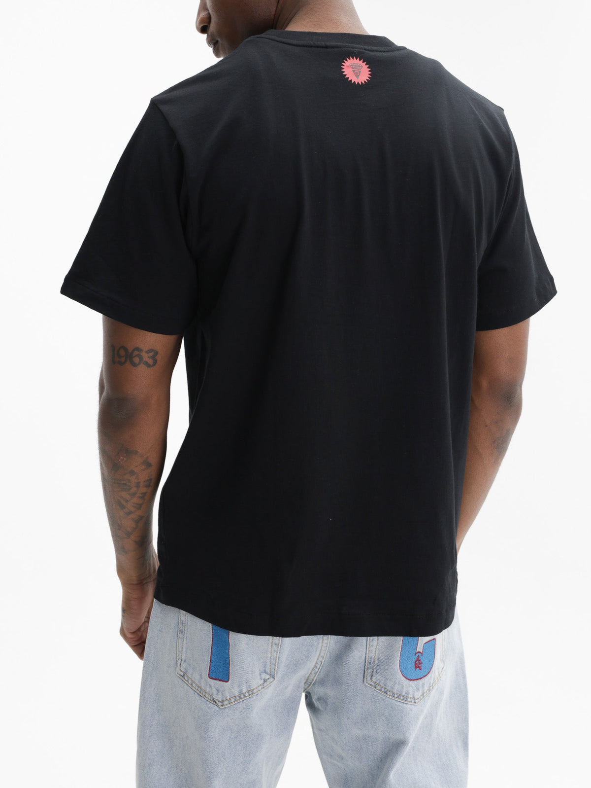 Ice-cream T-Shirt Running Dog Logo Black