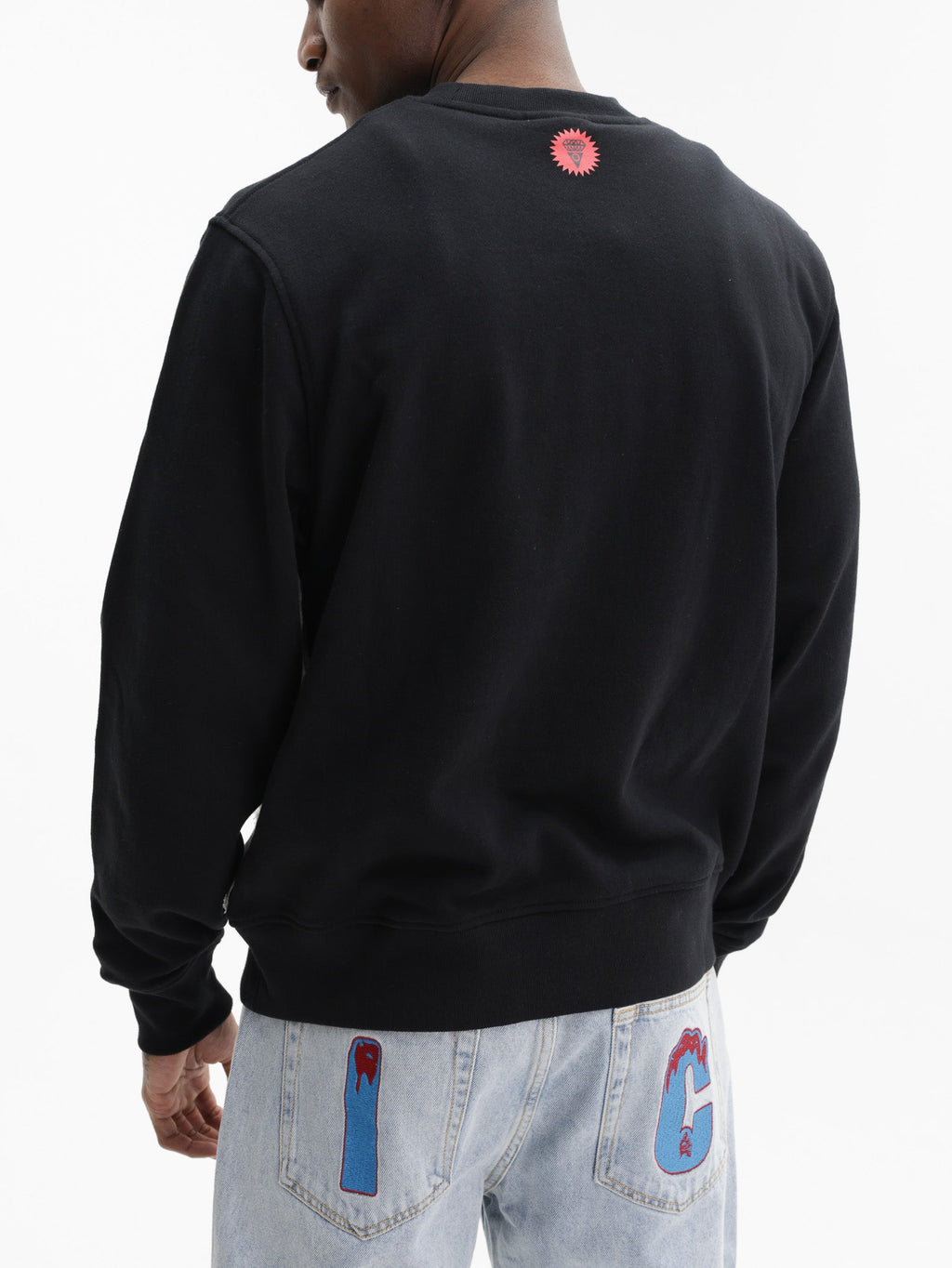 Ice-cream Sweater Running Dog Logo Black