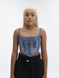 Chiara Ferragni Top Ladies Strap Denim