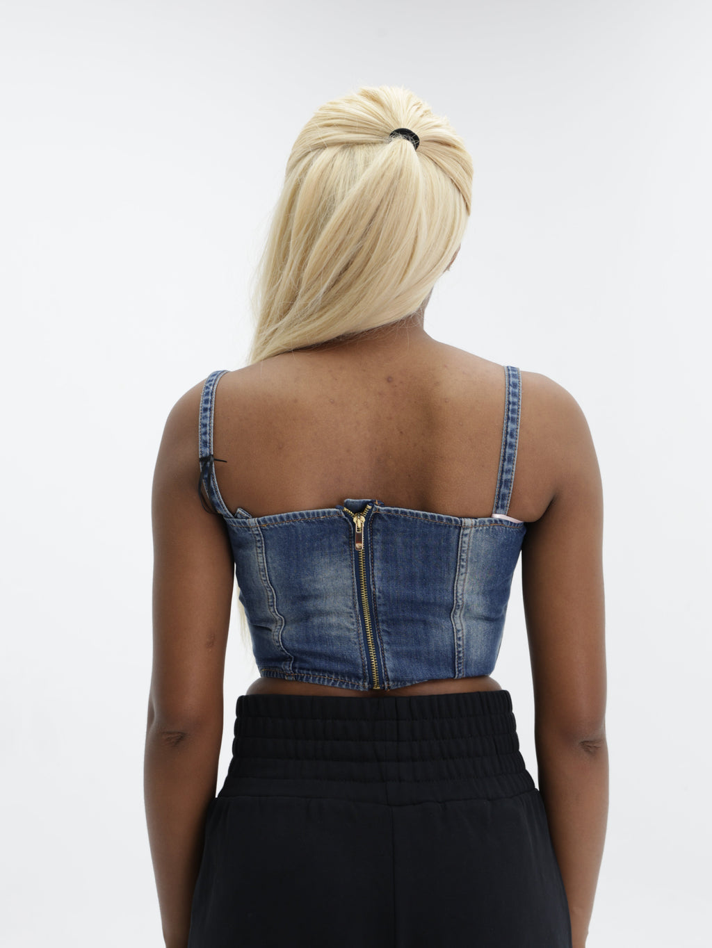 Chiara Ferragni Top Ladies Strap Denim