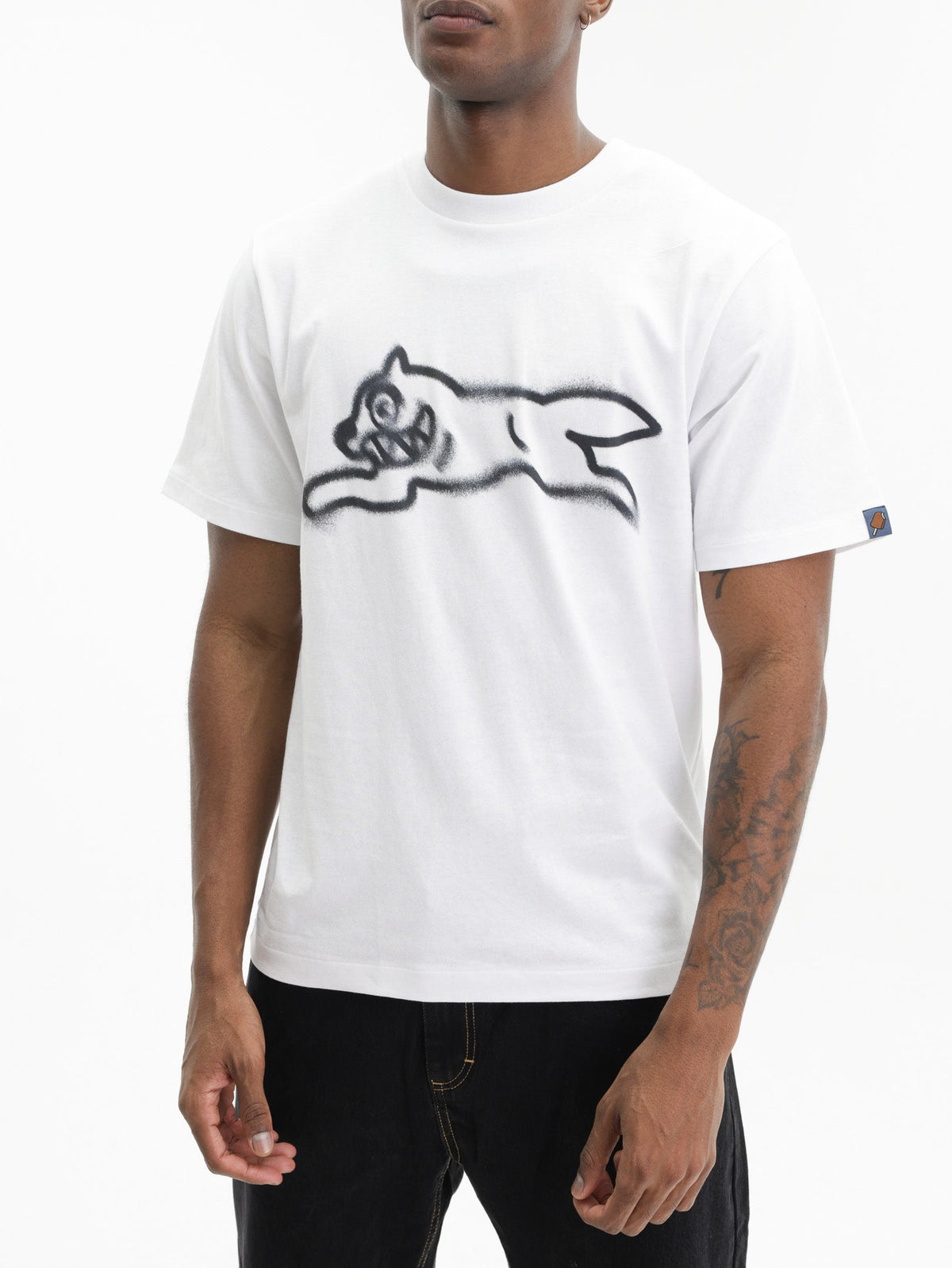 Ice-cream T-Shirt Spray Paint Dog White