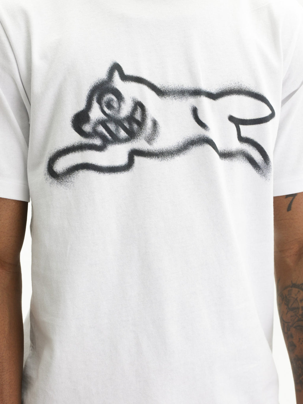 Ice-cream T-Shirt Spray Paint Dog White