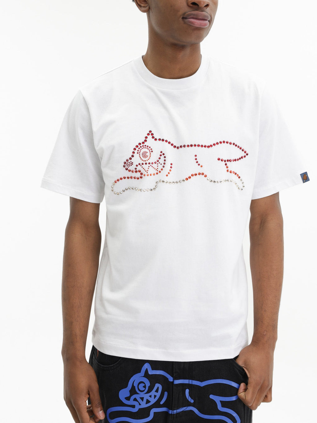 Ice-cream T-Shirt Crystal Dog White