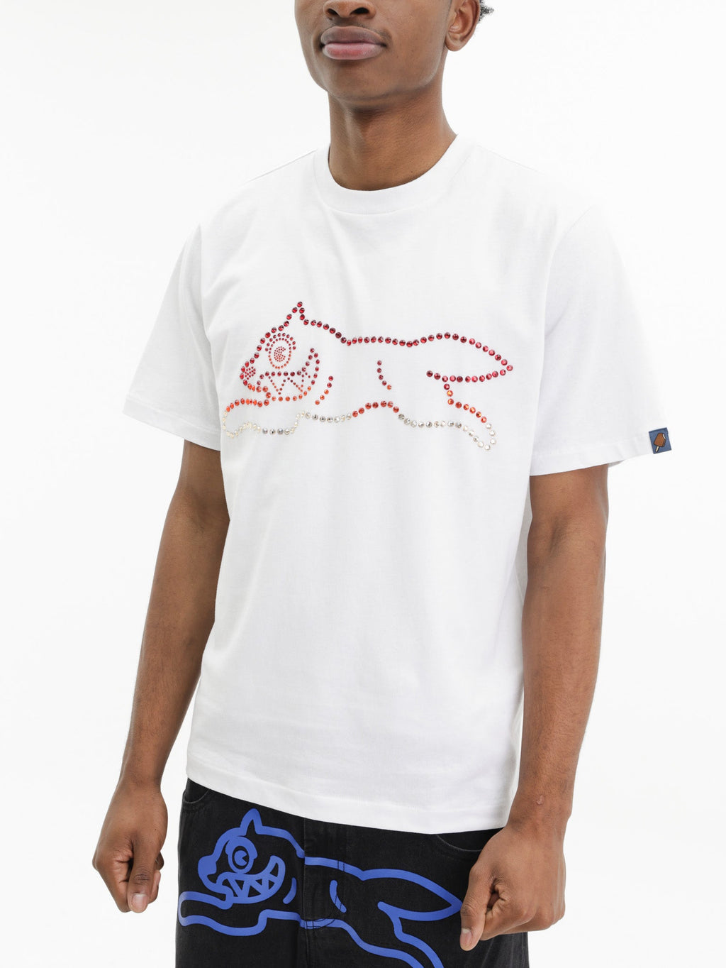 Ice-cream T-Shirt Crystal Dog White