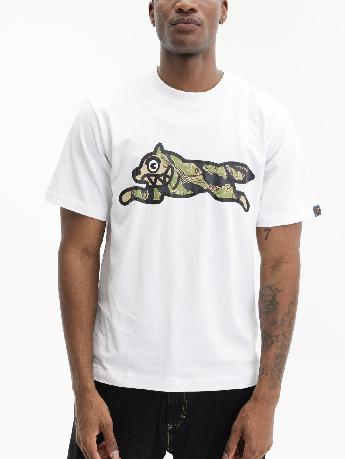 Ice-cream T-Shirt Camo Dog Logo White