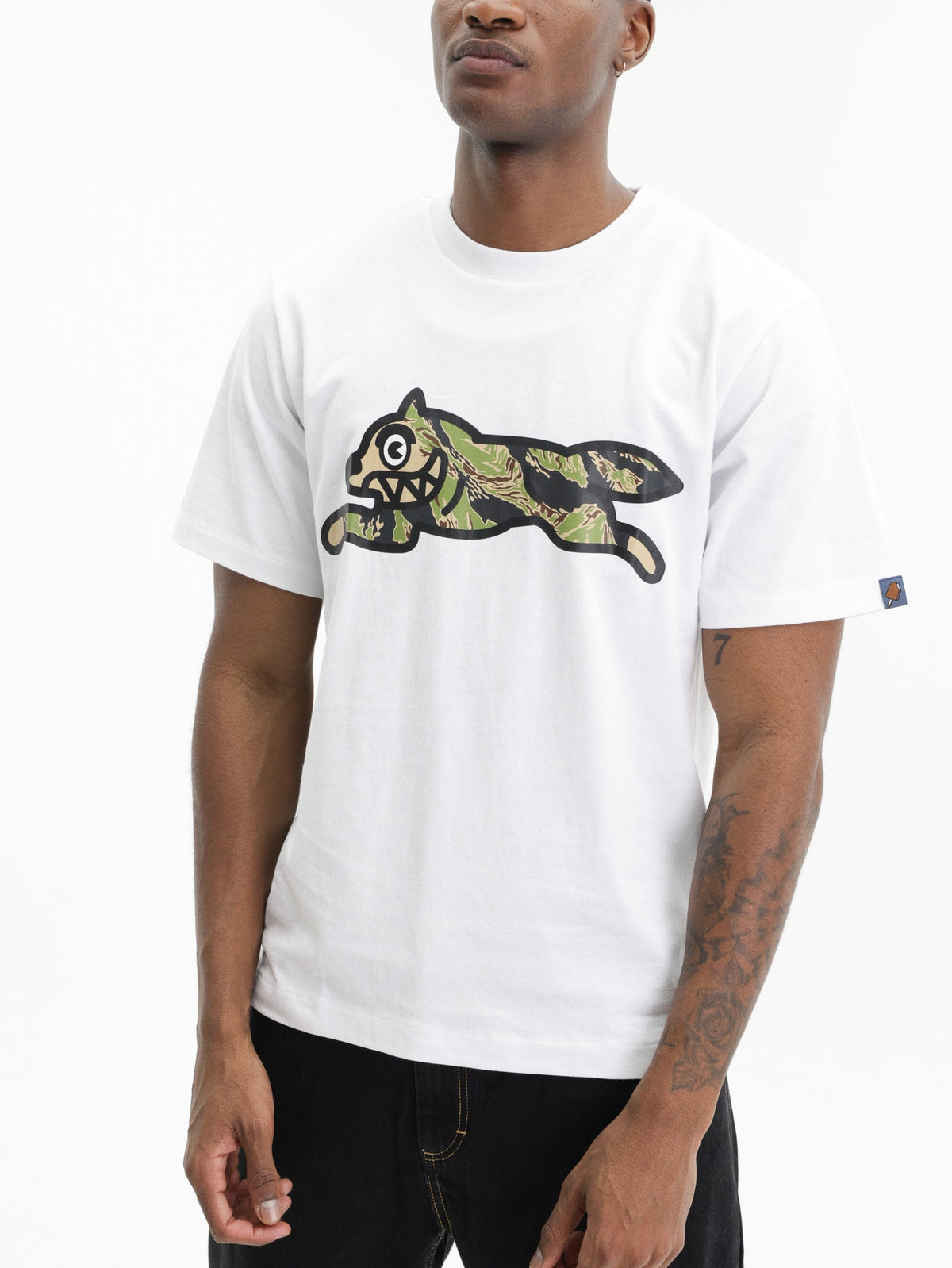 Ice-cream T-Shirt Camo Dog Logo White