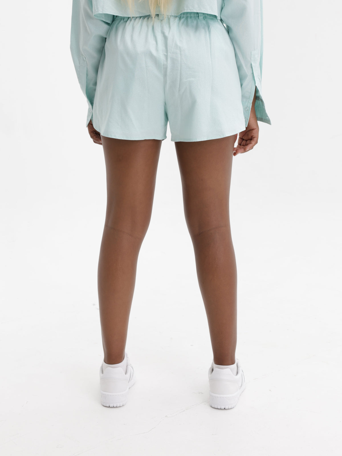 Chiara Ferragni Shorts Track Aqua