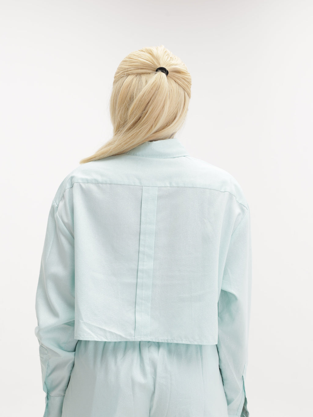 Chiara Ferragni Jacket Track Crop Aqua