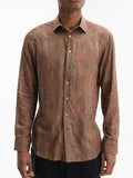 Etro Shirt 3-Fabrics Formal Brown