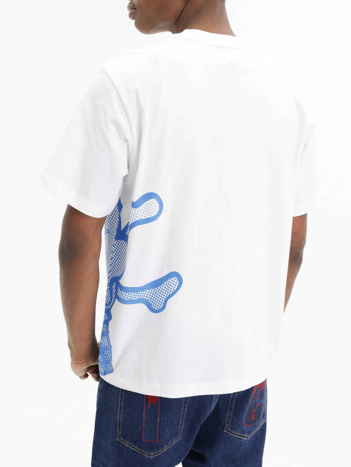Ice-cream T-Shirt Blue Mesh Ic Logo White