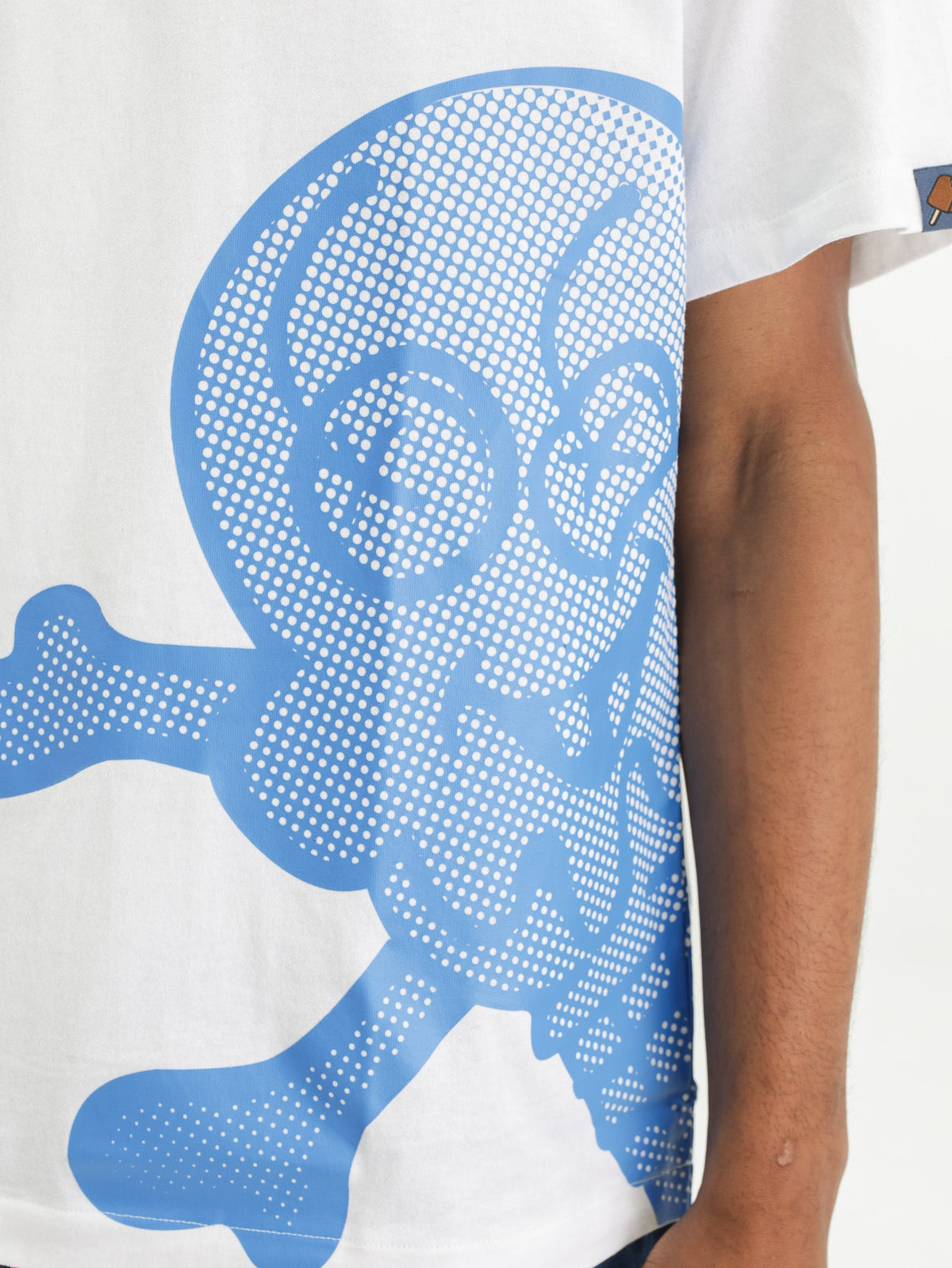 Ice-cream T-Shirt Blue Mesh Ic Logo White