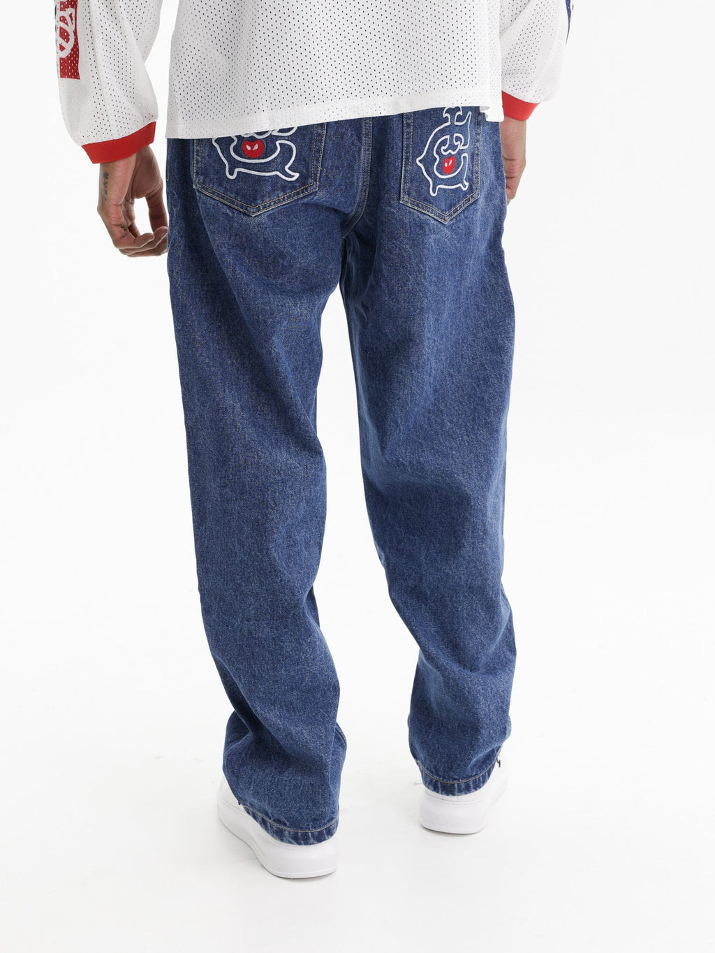 Ice-cream Pants Ic Embrioded Logo Medium Wash