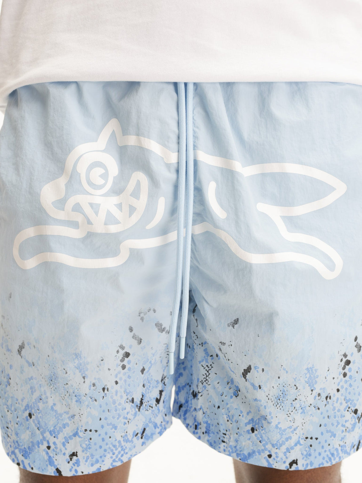 Ice-cream Shorts White Dog Logo Print Blue