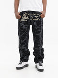 Ice-cream Jeans Tree Camo Denim Black
