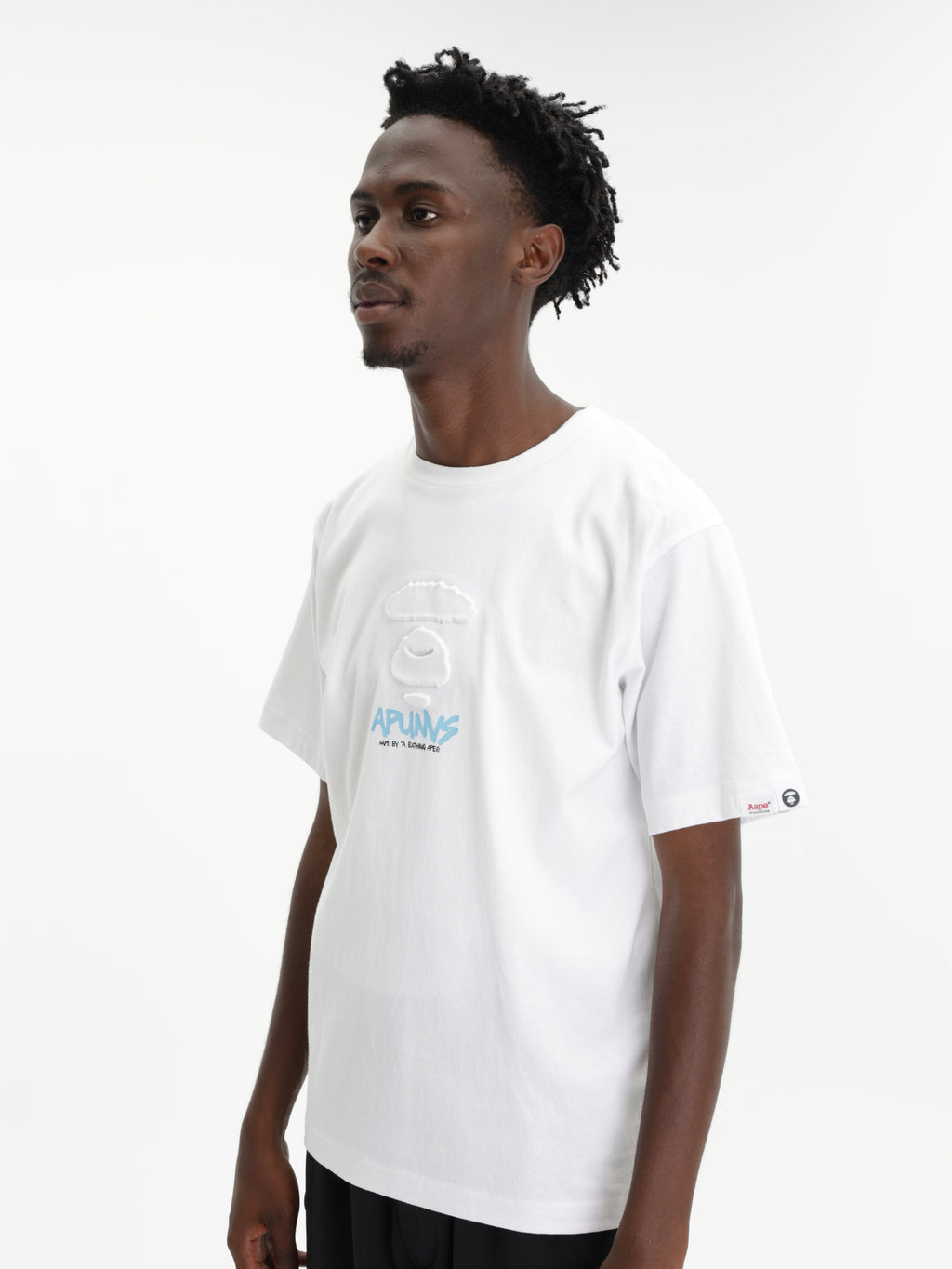 Aape T-Shirt Moonface Logo White