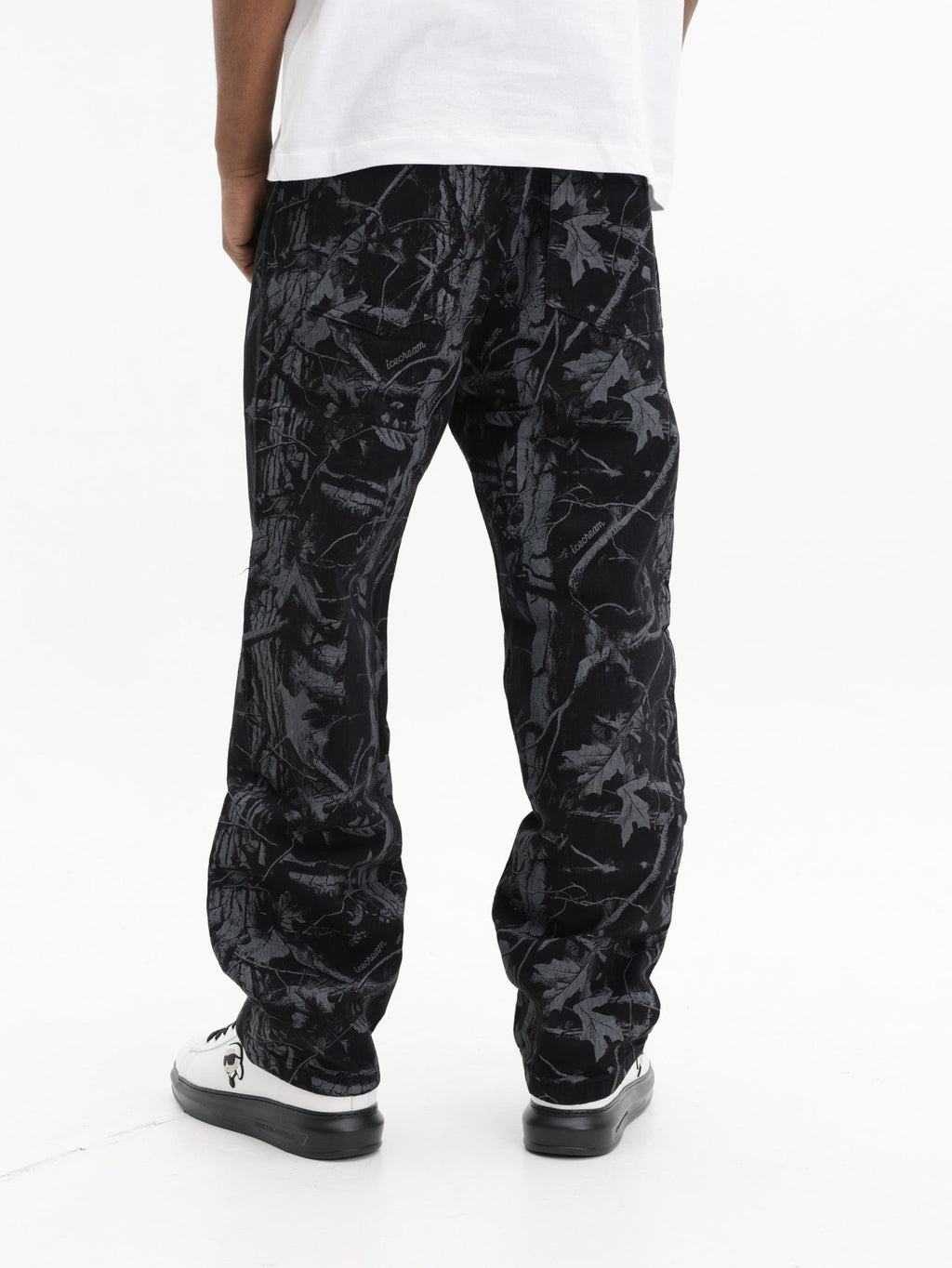 Ice-cream Jeans Tree Camo Denim Black