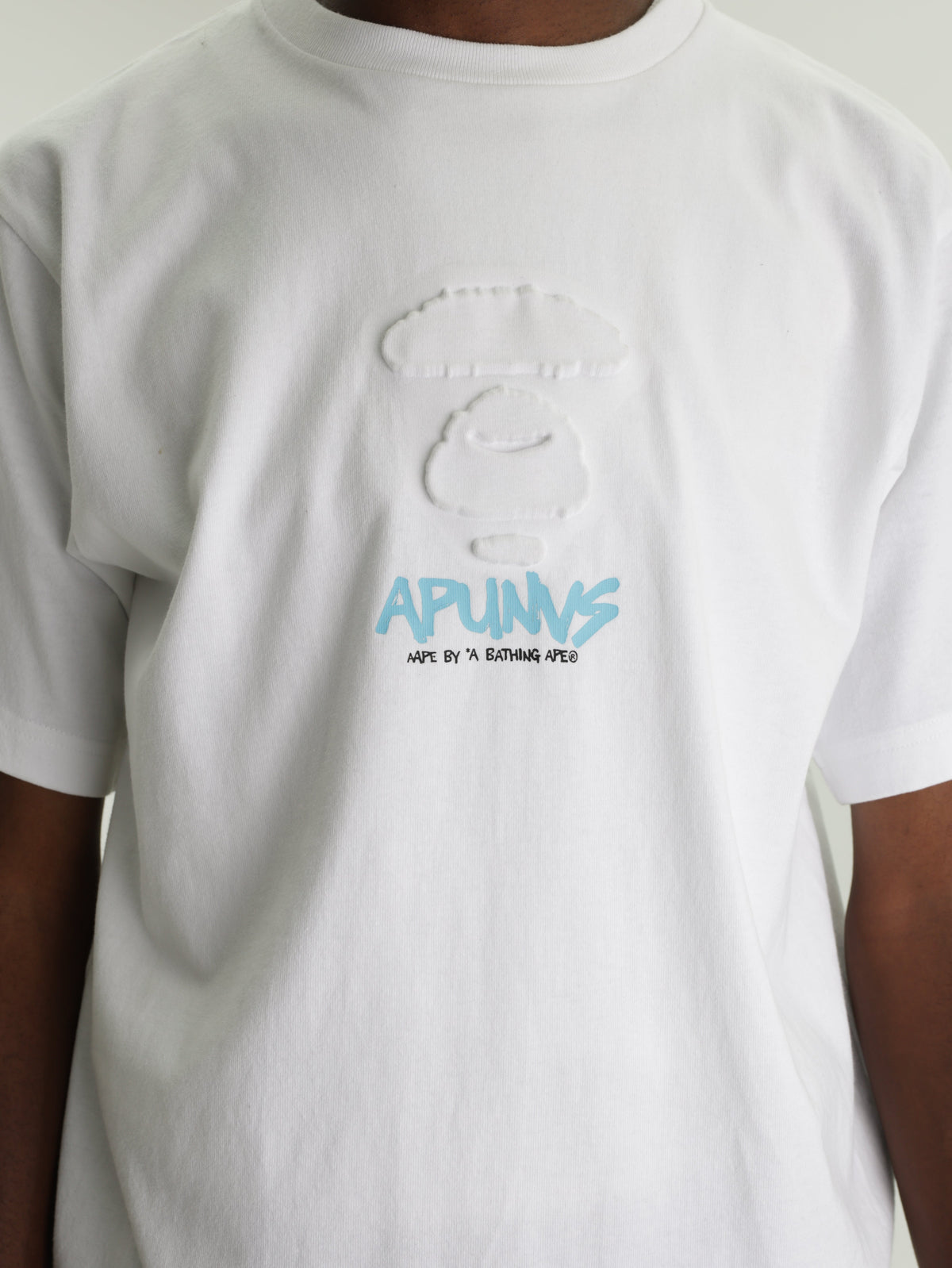 Aape T-Shirt Moonface Logo White