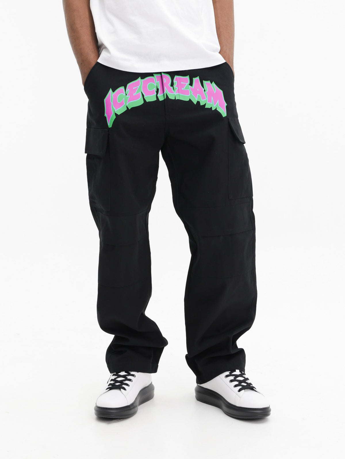 Ice-cream Pants Ic Print Logo Black