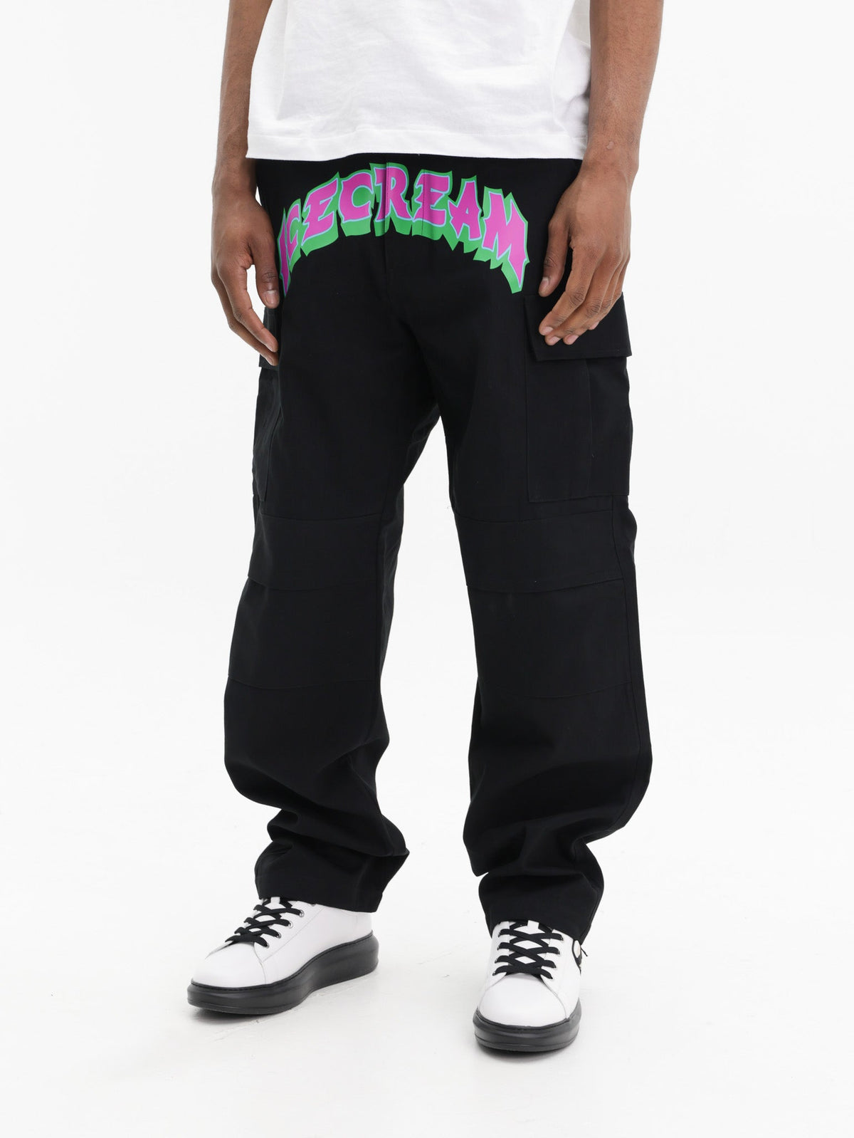 Ice-cream Pants Ic Print Logo Black