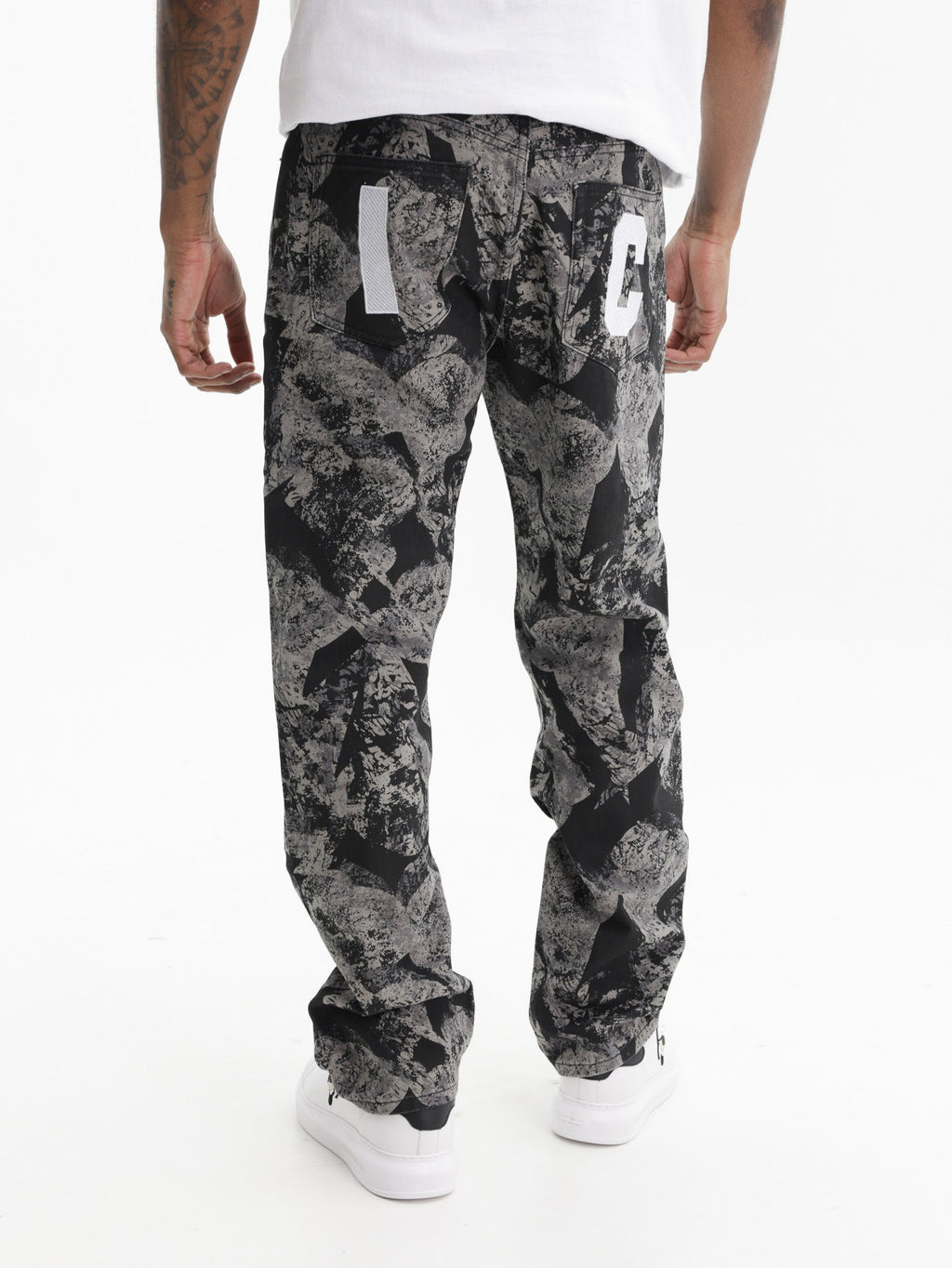 Ice-cream Pants Camo Black Wash Grey