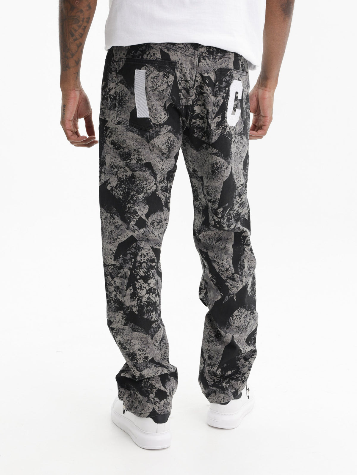 Ice-cream Pants Camo Black Wash Grey