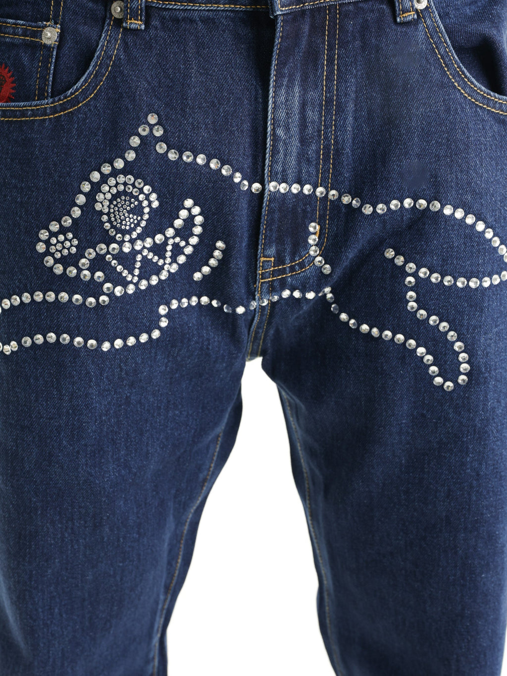 Ice-cream Jeans Crystal Dog Denim Indigo