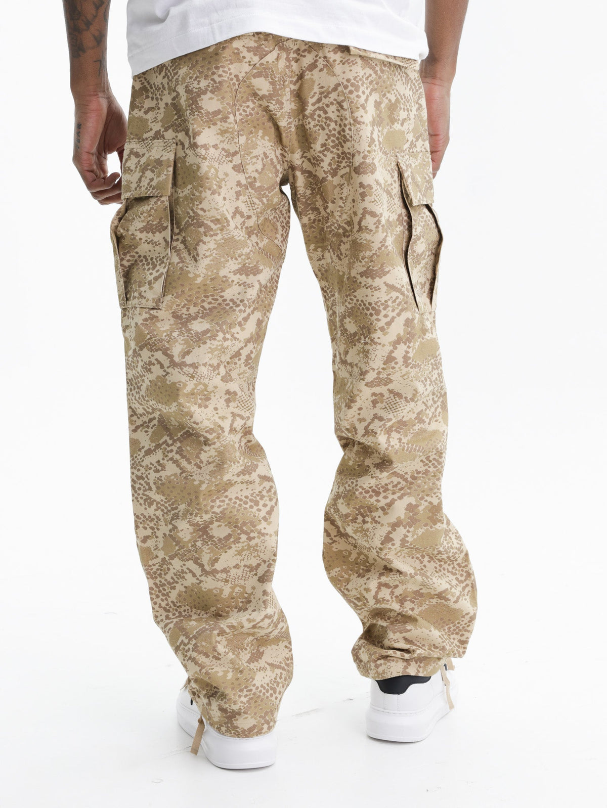 Ice-cream Pants White Dog Logo Print Light Brown