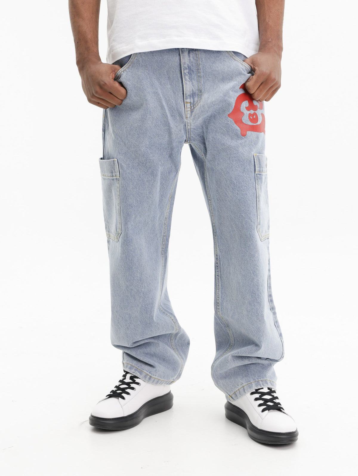 Ice-cream Jeans Western Denim Light Wash