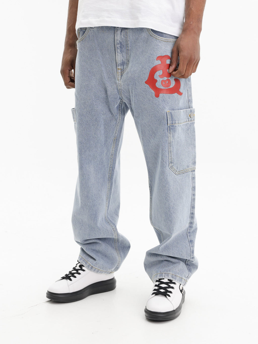 Ice-cream Jeans Western Denim Light Wash