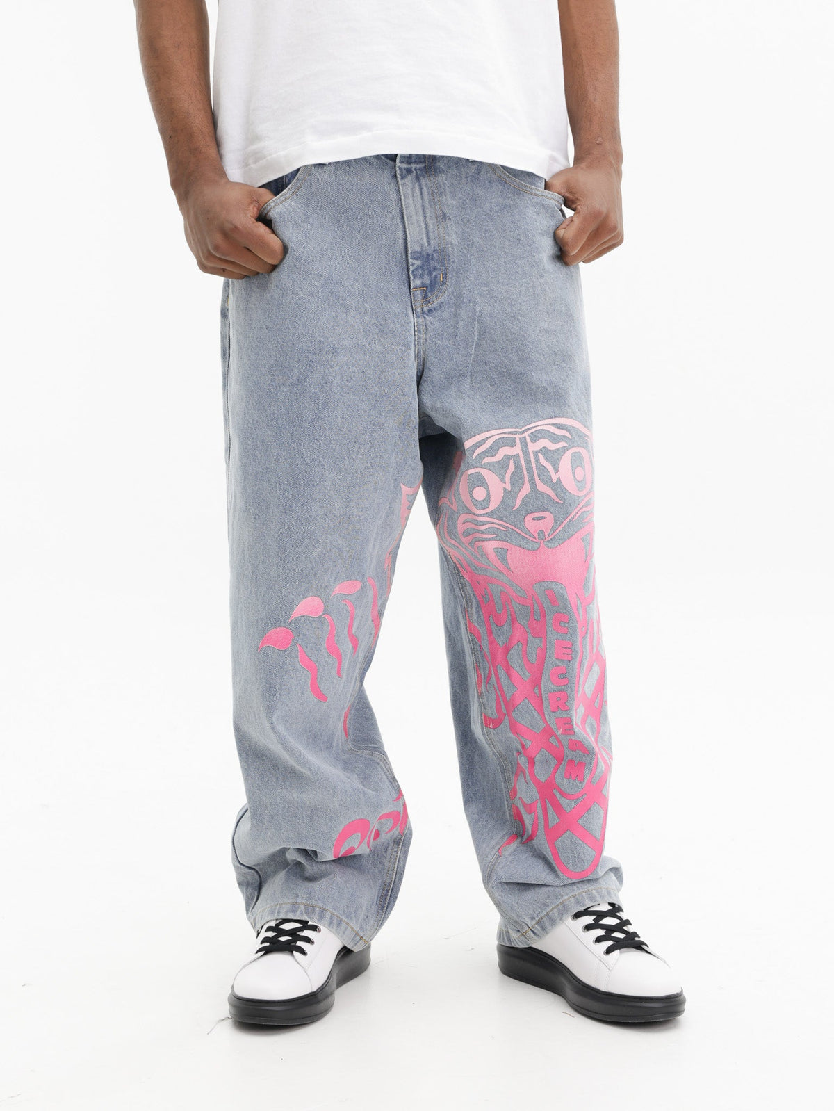 Ice-cream Jeans Tiger Scoop Denim Light Wash