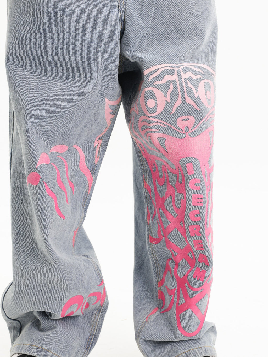 Ice-cream Jeans Tiger Scoop Denim Light Wash