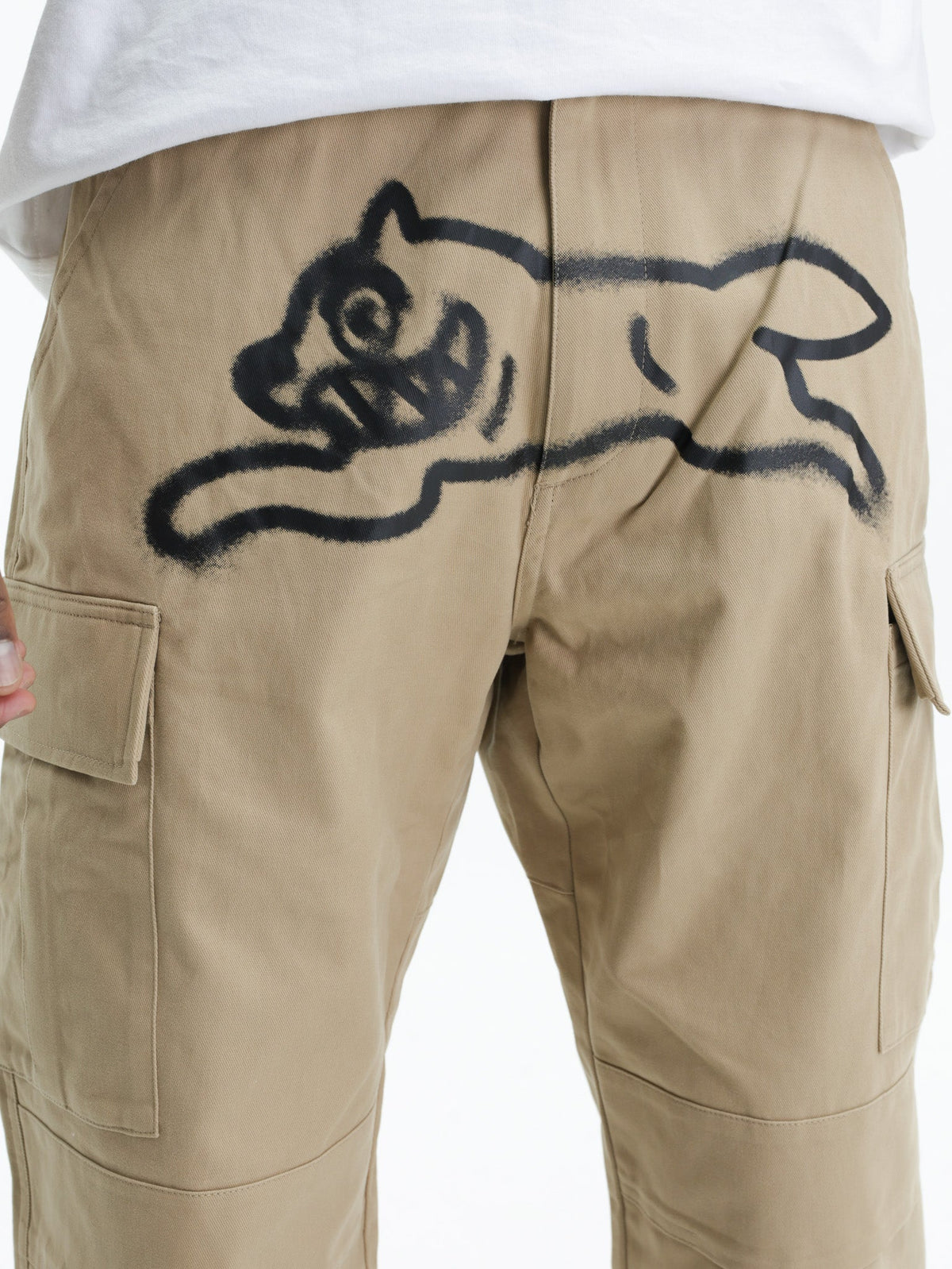 Ice-cream Pants Spray Paint Dog Tan