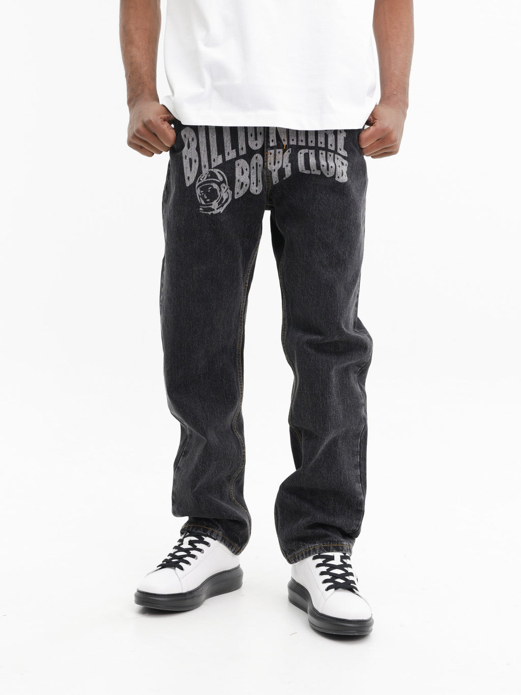 Billionaire Boys Club Pants Faded Arch Logo Black