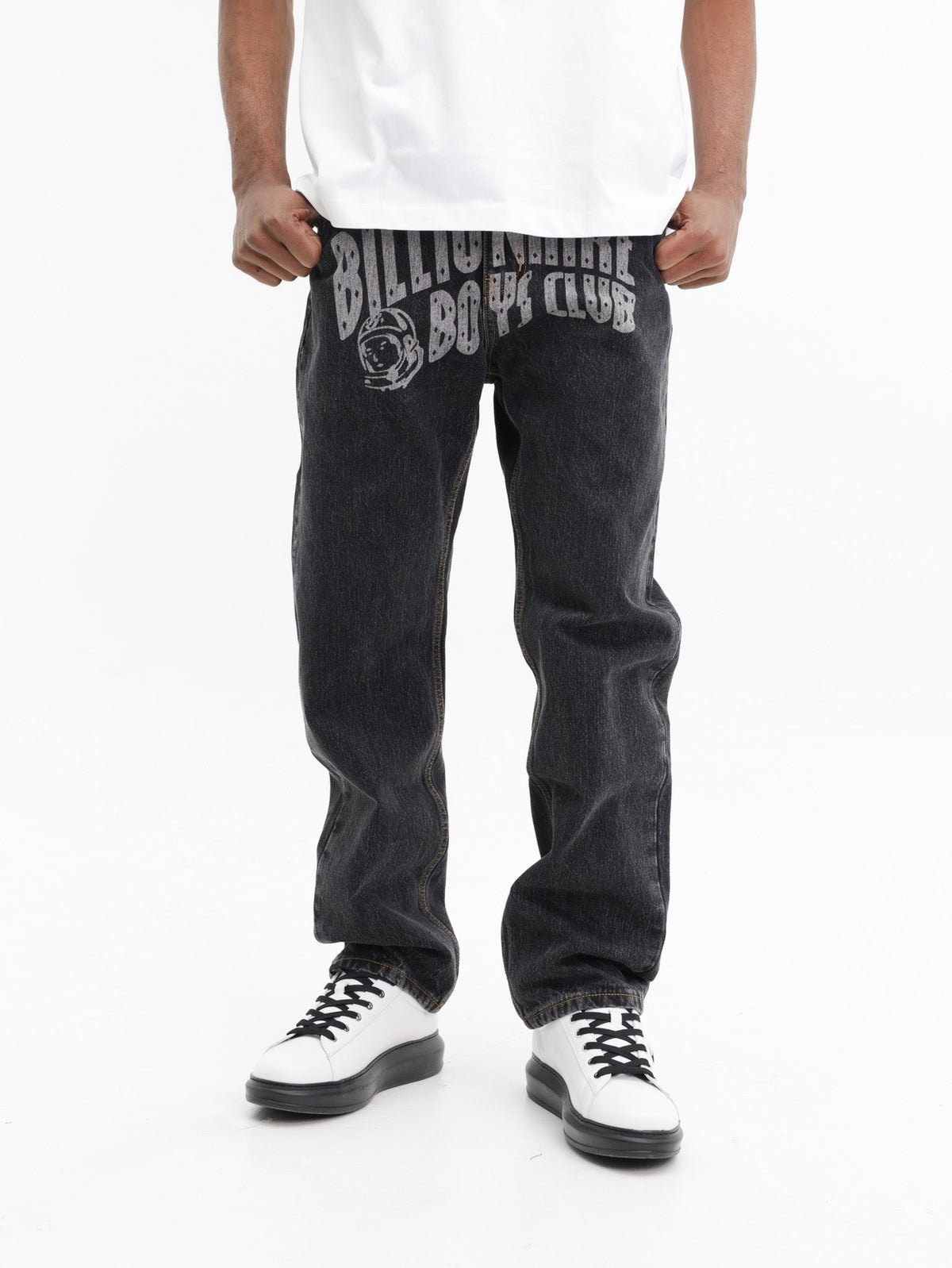 Billionaire Boys Club Pants Faded Arch Logo Black