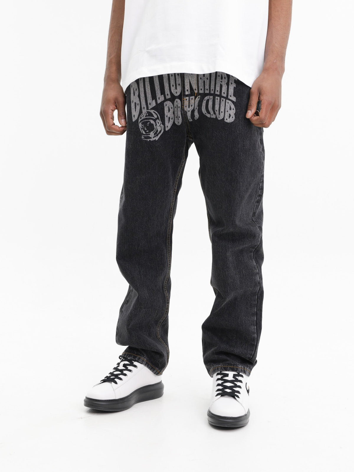 Billionaire Boys Club Pants Faded Arch Logo Black