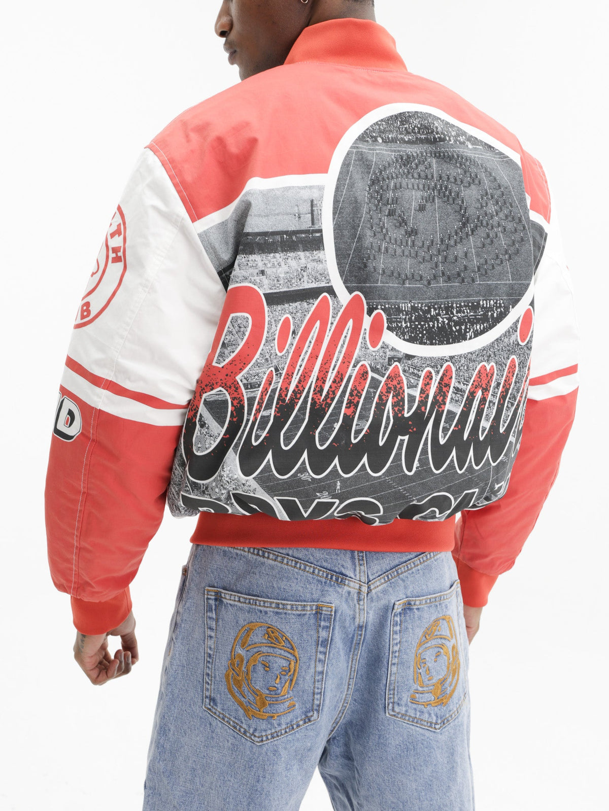 Billionaire Boys Club Jacket Stadium Bomber White/Red