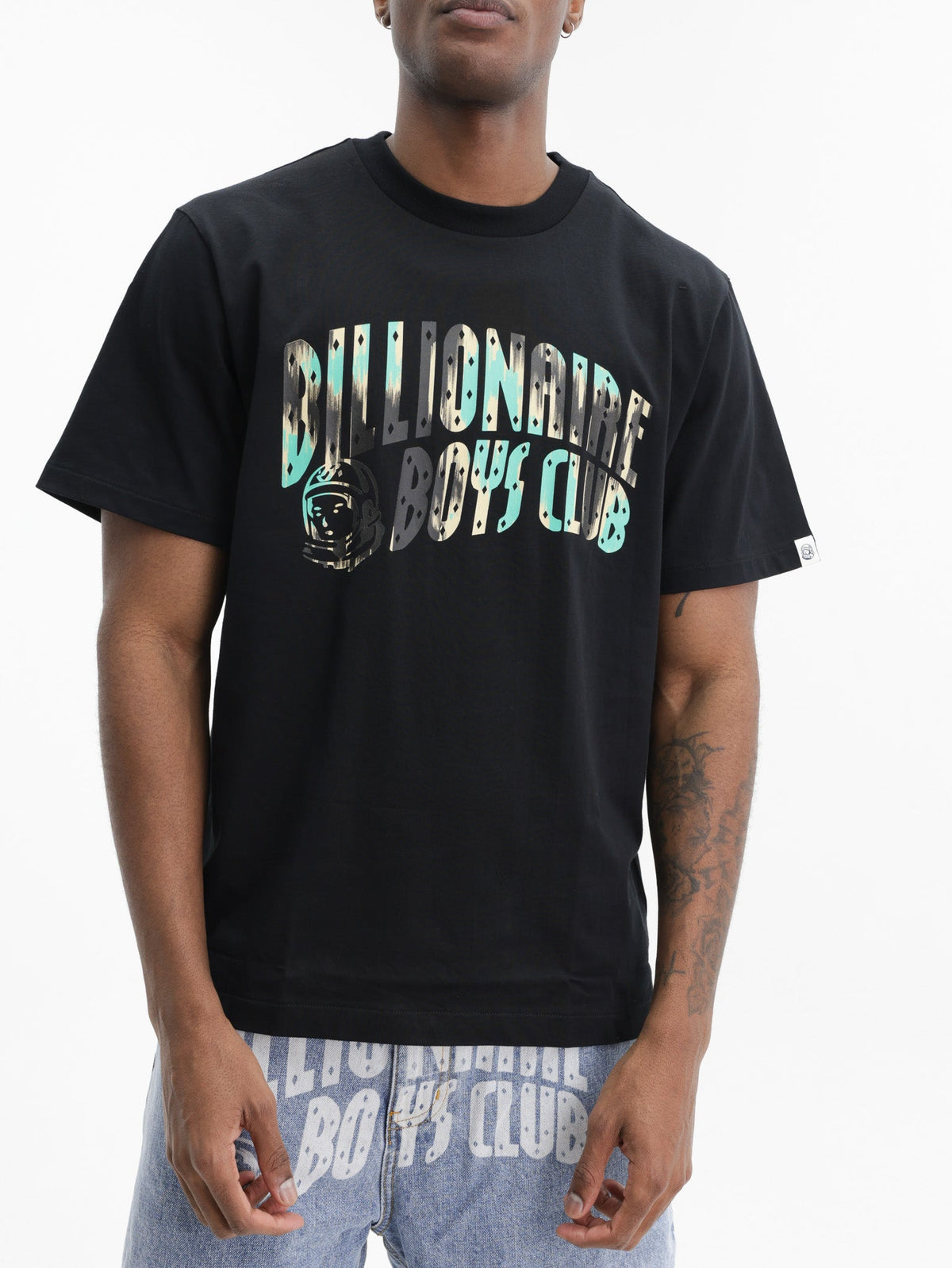 Billionaire Boys Club T-Shirt Leopard Camo Arch Black