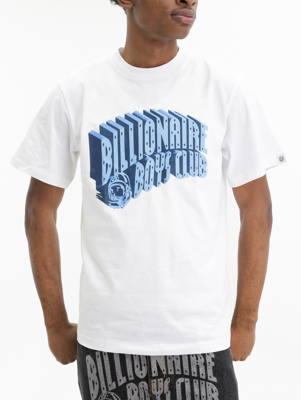 Billionaire Boys Club T-Shirt 3d Blue Arch Logo White