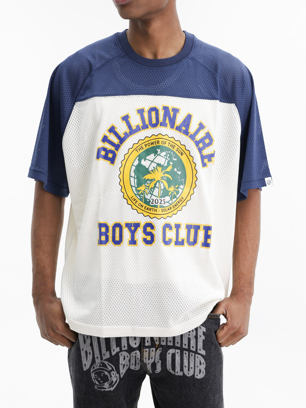 Billionaire Boys Club T-Shirt College Mesh Navy/Grey