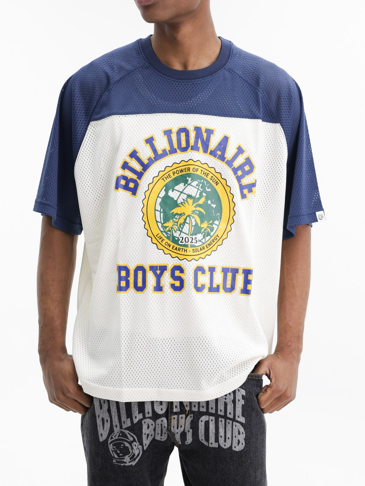 Billionaire Boys Club T-Shirt College Mesh Navy/Grey