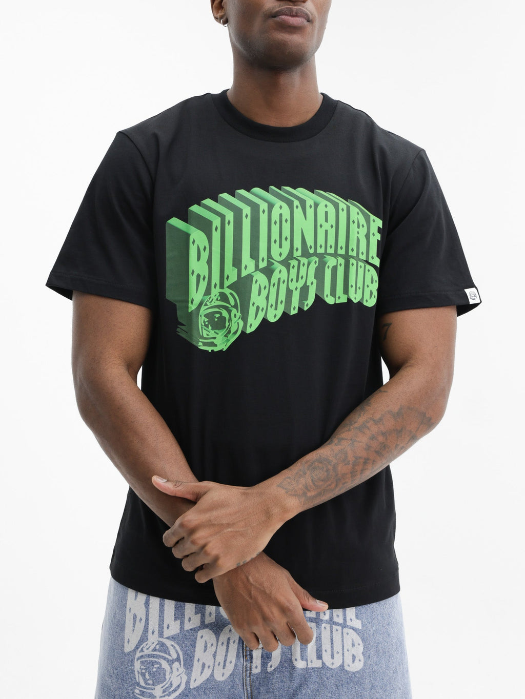 Billionaire Boys Club T-Shirt 3d Green Arch Logo Black