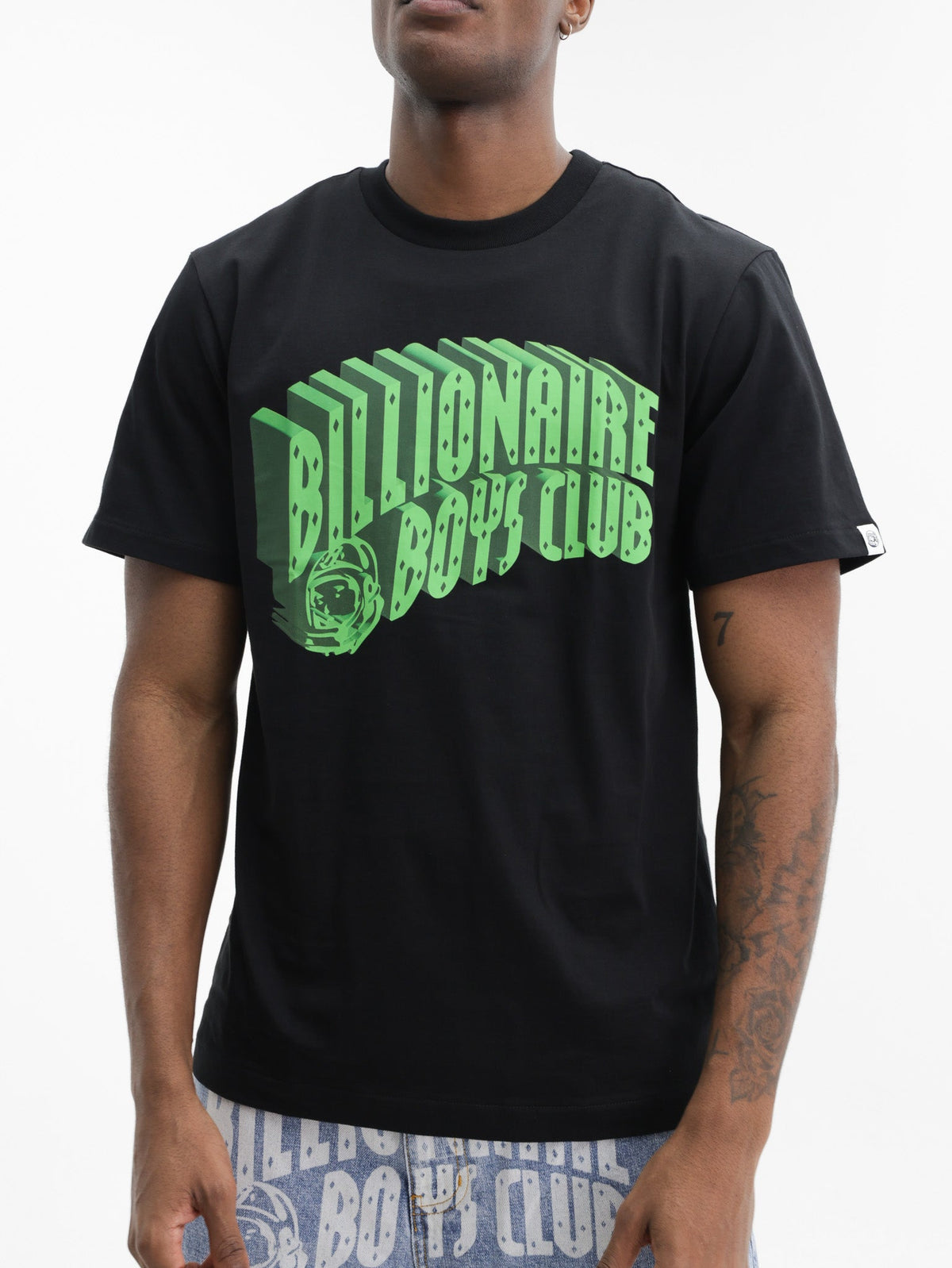 Billionaire Boys Club T-Shirt 3d Green Arch Logo Black