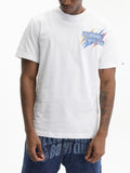 Billionaire Boys Club T-Shirt Blue Rpint Logo White