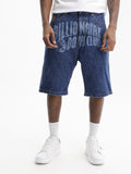 Billionaire Boys Club Shorts Bbc Print Denim Medium Wash
