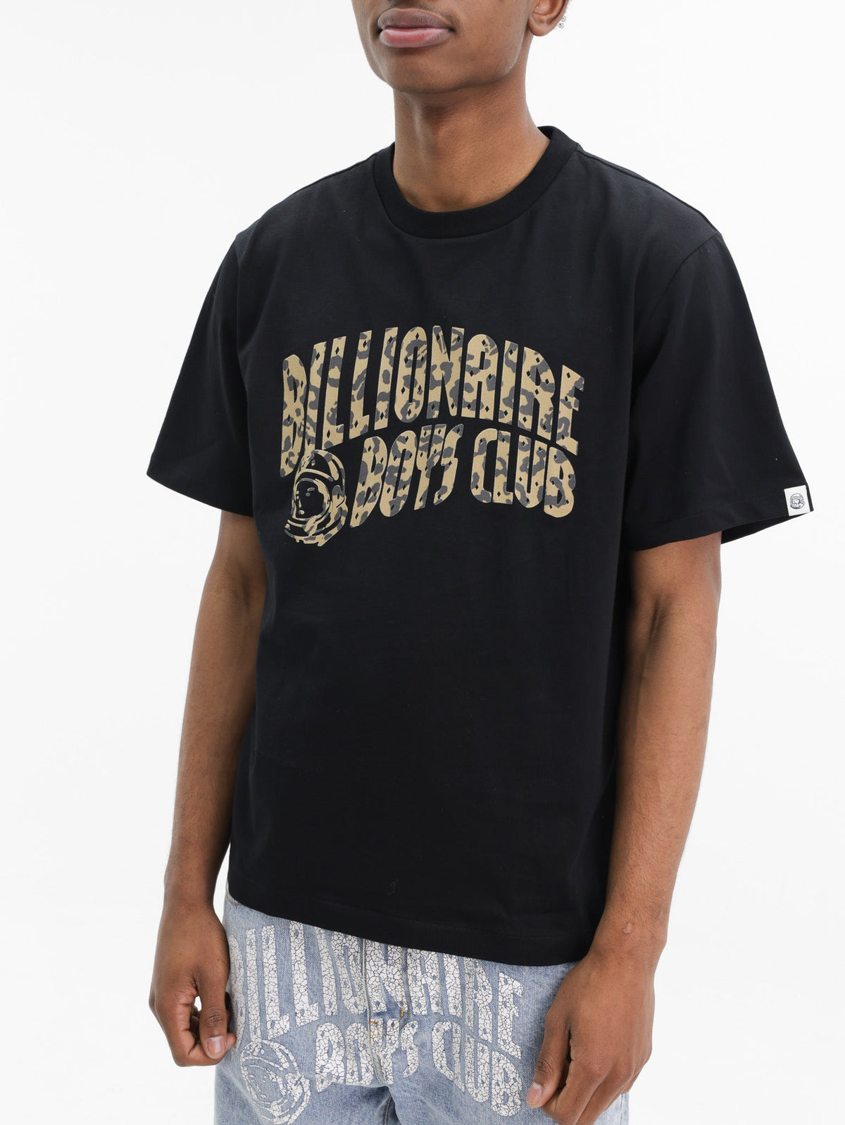 Billionaire Boys Club T-Shirt Leopard Print Arch Black